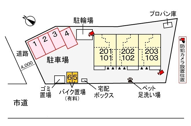 ヴィラグレイスⅡ 見取り図です。