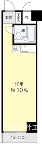 Tsgarden永山 広々10畳のお部屋です。