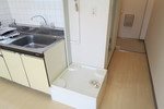 Tsgarden永山 室内洗濯機置き場です。（同タイプイメージです。）