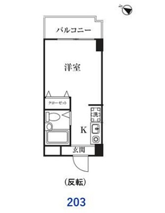エクセラン西八王子 1Kのお部屋です。