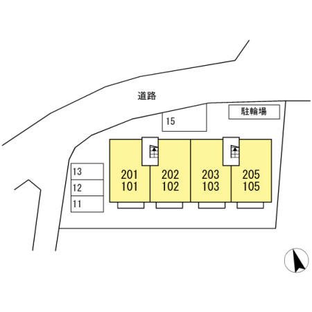 アミティエ 区画図です。