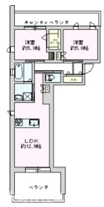 【シニア向け】シャレーリブラン    間取り