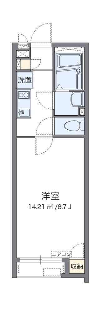 クレイノ桜ソレイユ 代表的な間取のため実際の間取とは異なる場合があります