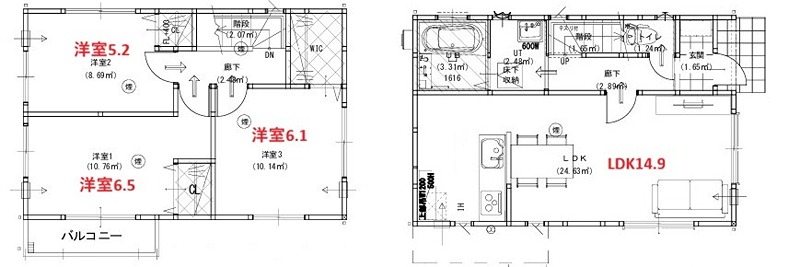 グランソフィア平沢Ⅰ 間取り