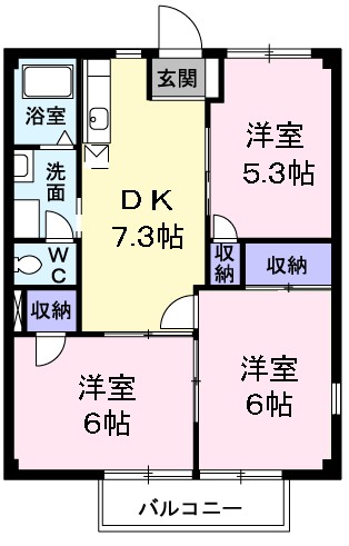 あきる野ビューラー 間取り