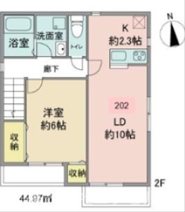 イースト アウルB 間取り