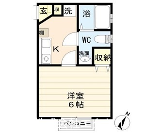プレナスみなみ野 1Kのお部屋です。