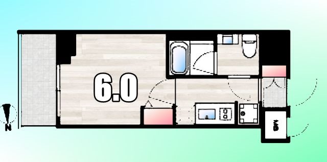 イアース八王子 ネット無料、人気のバストイレ別仕様の１Ｋです。
