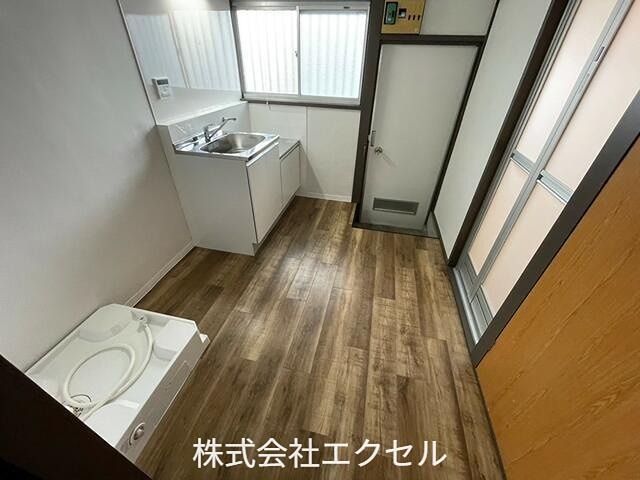 奥富ハイツ 室内洗濯機置き場
