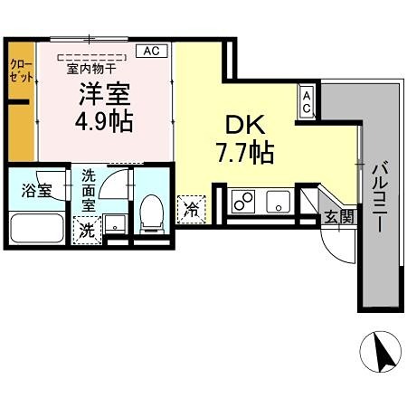 Bell3 充実設備の１ＤＫ