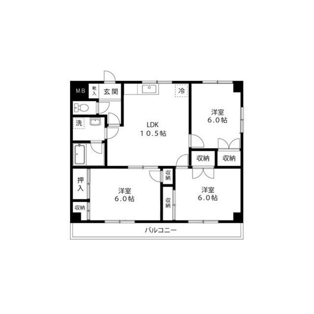 スカイパレス西平山 間取り