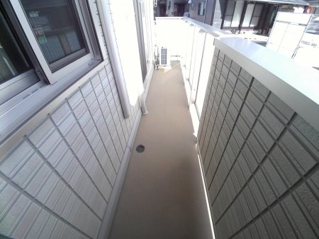 アストンパーク 日当り良好のベランダです。